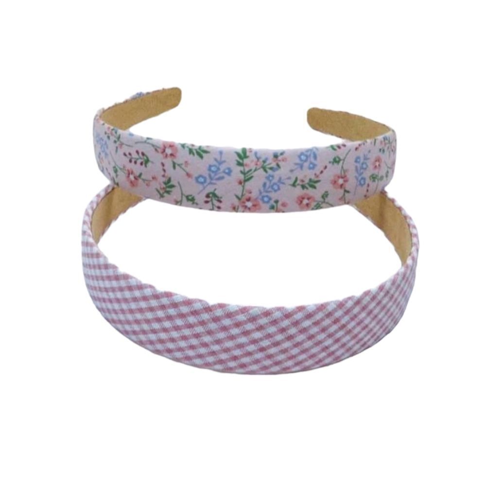 Two Pink Patterned Headbands - Picture 4 of 4